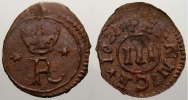 Regenstein, Grafschaft Kipper Cu 3 Pfennig Friedrich Ulrich von Braunschweig-Wolfenbüttel 1613-1634.