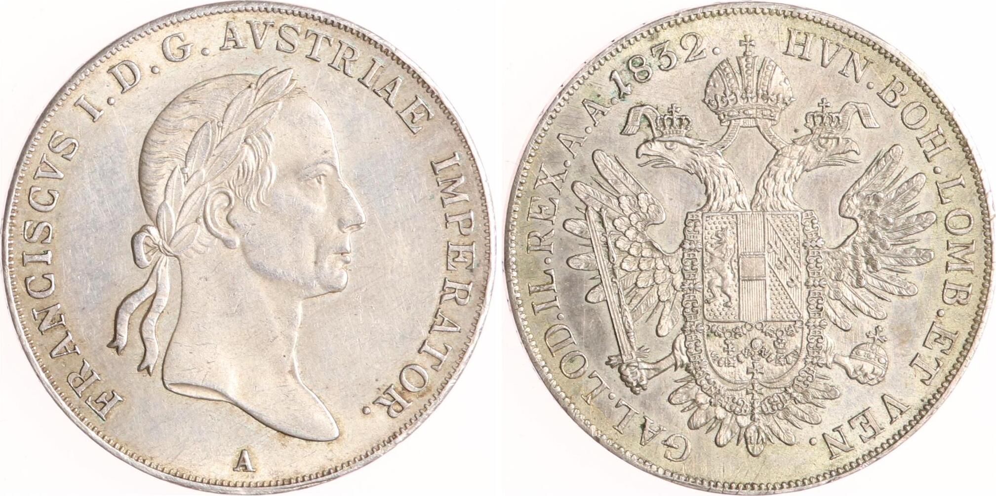 Österreich Konventionstaler 1832 A Franz I 1804 1835 EF MA Shops