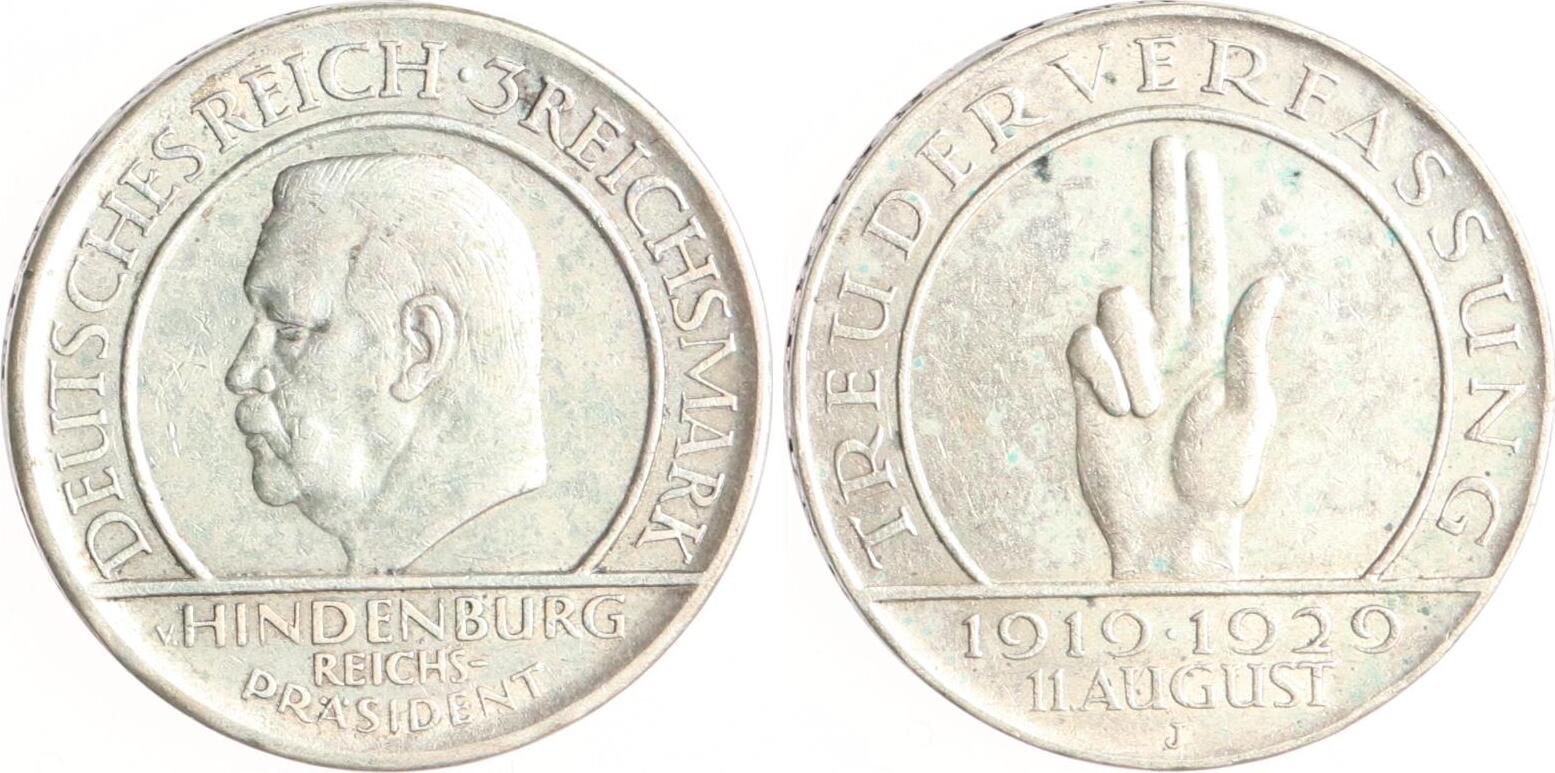 Weimarer Republik Reichsmark J Verfassung Vf Ef Ma Shops