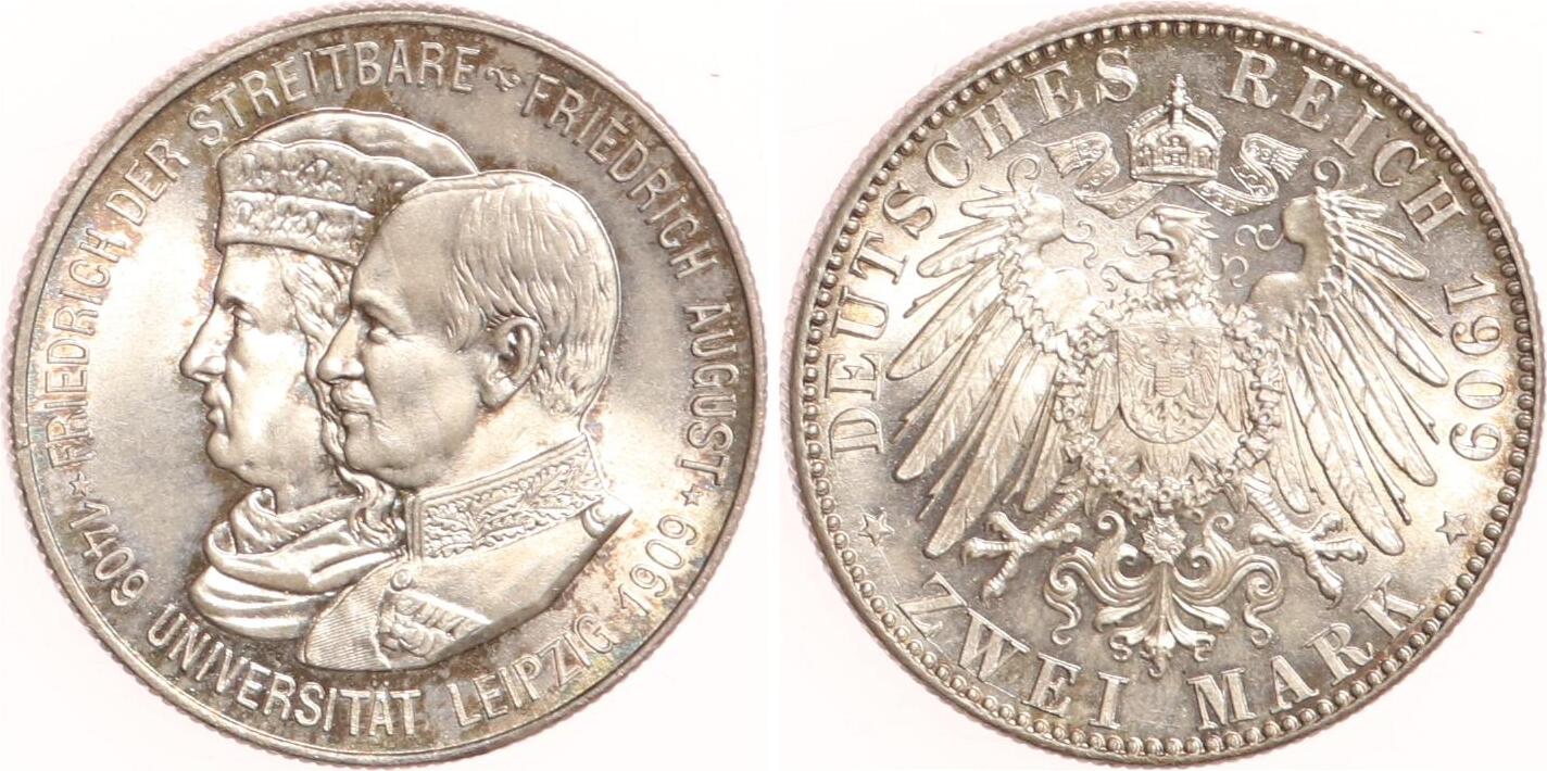 Sachsen Mark E Friedrich August Iii Ch Unc Ma Shops