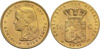 Niederlande 10 Gulden Wilhelmina