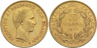 Griechenland 10 Drachmen Georg I.