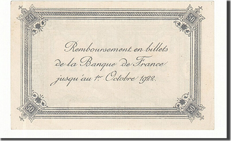 France Centimes Banknote Pirot Undated Calais Unc