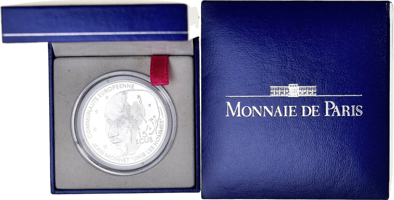 France Francs Ecus Monnaie De Paris Coin Jean Monnet