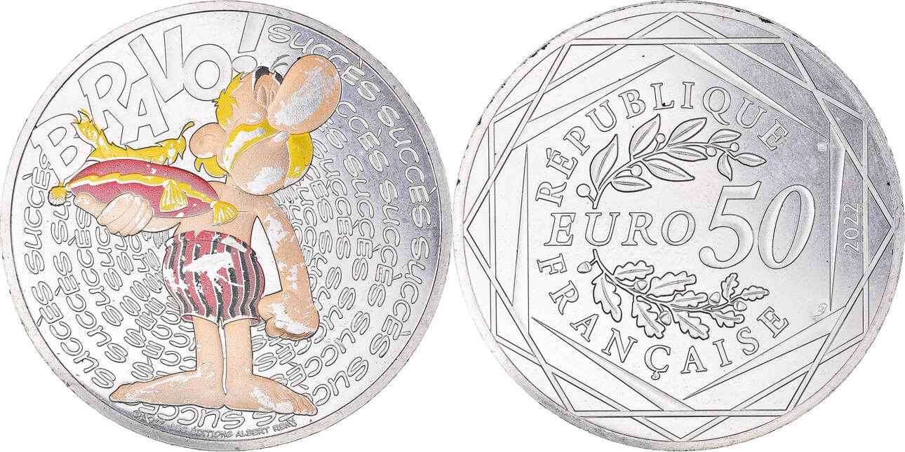 France 50 Euro 2022 Monnaie de Paris Astérix Succès Monnaie de Paris