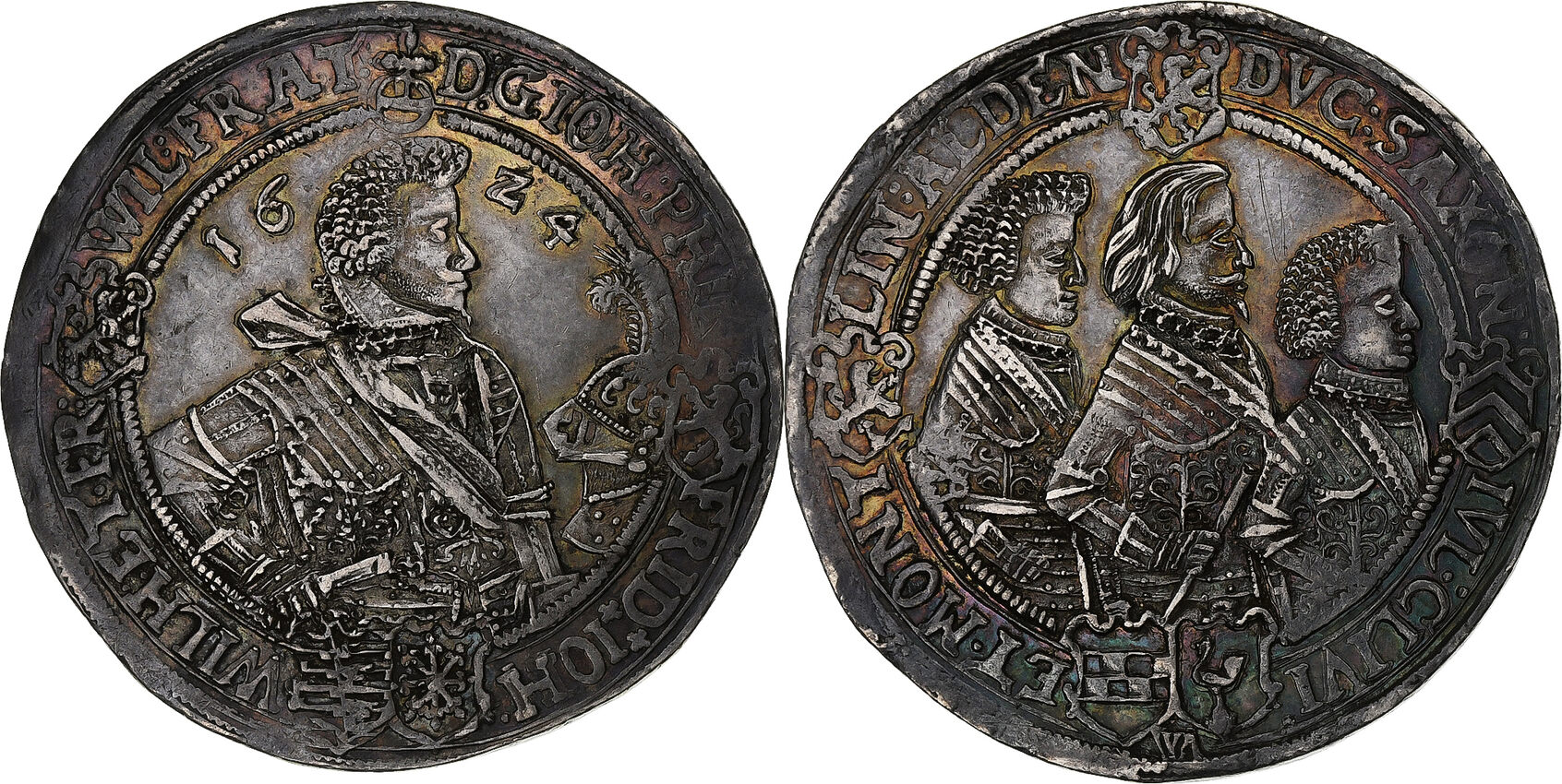 Duchy Of Saxe Altenburg Thaler Saalfeld Johann Philipp Saalfeld