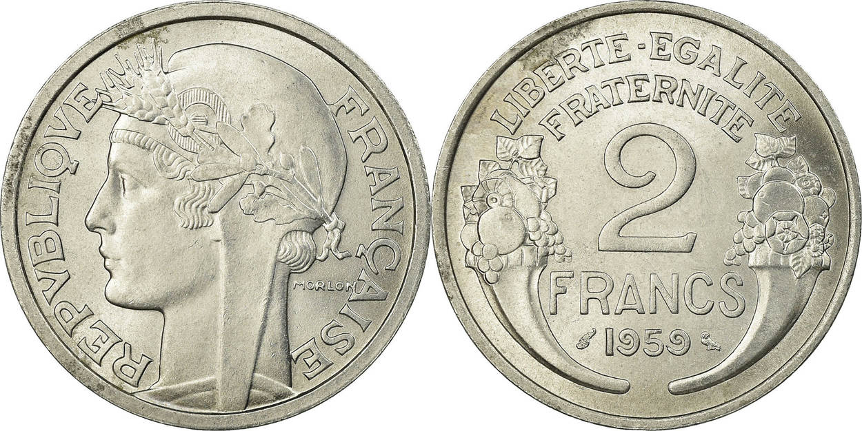 France Francs Paris Coin Morlon Paris Aluminum Km A Ms