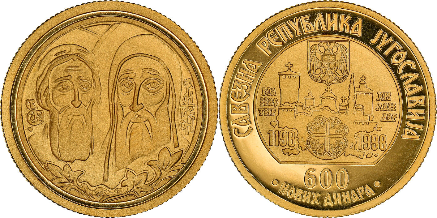 Yugoslavia Novih Dinara Not Applicable Coin Gold Km Ms