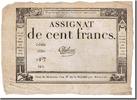 Assignats 100 Francs 100 Francs type Domaines Nationaux, signé Chibout