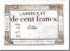 Assignats 100 Francs 100 Francs type Domaines Nationaux, signé Bellet