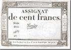 Assignats 100 Francs 100 Francs type Domaines Nationaux, signé Varnier