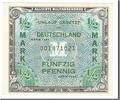 Germany 1/2 Mark Foreign Banknoten Germany, 1/2 Mark type 1944, Deutschland