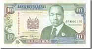 Kenya 10 Shillings Foreign Banknoten Kenya, 10 Shillings type Arap Moi