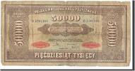 Poland 50 000 Marek Foreign Banknoten Poland, 50 000 Marek type 1922-23