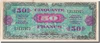 Trésor 50 Francs French Banknoten des Schatzamt Frankreich 50 Francs type Drapeau