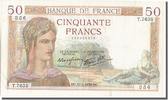 Banque De France 50 Francs French Banknoten Frankreich 50 Francs type Cérès