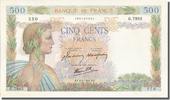 Banque De France 500 Francs French Banknoten Frankreich 500 Francs type La Paix