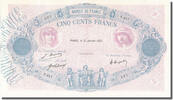 Banque De France 500 Francs French Banknoten Frankreich 500 Francs type Bleu et Rose