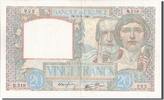 Banque De France 20 Francs French Banknoten Frankreich 20 Francs type Science et Travail