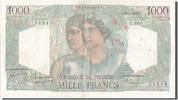 Banque De France 1000 Francs French Banknoten Frankreich 1000 Francs type Minerve et Hercule