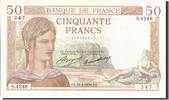 Banque De France 50 Francs French Banknoten Frankreich 50 Francs type Cérès
