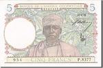 Western Africa 5 Francs Foreign Banknoten Western Africa, 5 Francs, type 1941-1943