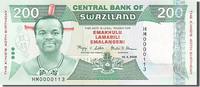 Swaziland 200 Emalangeni Foreign Banknoten Swaziland, 200 Emalangeni, type King Mswati III