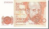 Spain 200 Pesetas Foreign Banknoten Spain, 200 Pesetas, type Leopoldo Alas Clarin