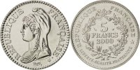 Fifth Republic (1959-2001) 5 Francs French Moderns Frankreich Vème République, 5 Francs Marianne Révolutionnaire 200