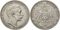 Germany 3 Mark Foreign Coins Münzen Allemagne, Prusse, Guillaume II, 3 Mark 1911 Berlin, KM 527