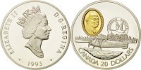Canada 20 Dollars Foreign Coins Münzen Canada, Elisabeth II, 20 Dollars James A.Richardson 1993, K