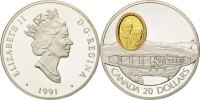 Canada 20 Dollars Foreign Coins Münzen Canada, Elisabeth II, 20 Dollars John A.D.Mc Curdy et F.W C