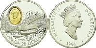 Canada 20 Dollars Foreign Coins Münzen Canada, Elisabeth II, 20 Dollars Phillip C.Garrat 1991, KM