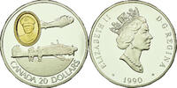 Canada 20 Dollars Foreign Coins Münzen Canada, Elisabeth II, 20 Dollars Aviation Robert Leckie 199