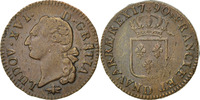 French Royal Sol Royal French coins Frankreich Königreichr Louis XVI, Sol à l'Ecu 1790 Lyon, KM 5