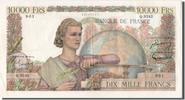 Banque De France 10 000 Francs French Banknoten Frankreich 10 000 Francs type Génie Français