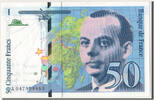 Banque De France 50 Francs French Banknoten Frankreich 50 Francs Saint-Exupéry type 1992 Modifié