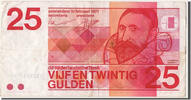 Netherlands 25 Gulden Foreign Banknoten Pays Bas, 25 Gulden type Sweelinck