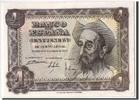 Spain 1 Peseta Foreign Banknoten Espagne, 1 Peseta type Don Quichotte