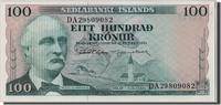 Iceland 100 Kronur Foreign Banknoten Iceland, 100 Kronur type Gunnarsson