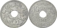 Tunisia 10 Centimes Foreign Coins Münzen Tunisie, Ahmad Pasha Bey, 10 Centimes, 1942, KM 267