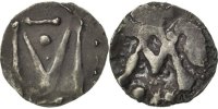 Merovingians Denarius Marseille, Denier au M