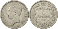 Belgium 5 Francs Foreign Coins Münzen Belgique, Albert I, 5 Francs, 1934, tranche B, KM 97.1