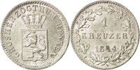 Germany 1 Kreuzer Foreign Coins Münzen Germany, Hesse-Darmstadt, 1 Kreuzer, 1844, KM 316, Altdeuts