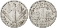 Moderns (1900-1958) 1 Franc French Moderns Frankreich Etat Français, 1 Franc Bazor 1944 B, KM 902.2