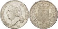 Semi Moderns (1805-1899) 5 Francs French Moderns Frankreich Louis XVIII, 5 Francs buste nu 1824 K, KM 711.7