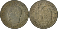 Semi Moderns (1805-1899) 5 Centimes French Moderns Frankreich France, Second Empire, 5 Centimes Napoléon III tête nu