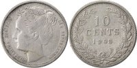 Netherlands 10 Cents Foreign Coins Münzen Pays-Bas, Wilhelmina, 10 Cents 1903