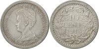 Netherlands 10 Cents Foreign Coins Münzen Pays-Bas, Wilhelmina, 10 Cents 1913