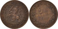 Netherlands 2 1/2 Cent Foreign Coins Münzen Pays-Bas, Willem III, 2 1/2 Cent 1880